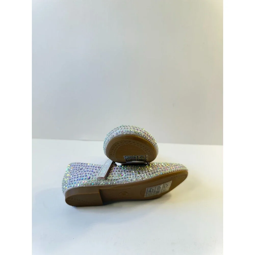 Kelly & Katie Kids Lil Elle Sparkle Rhinestone Toddler Ballet Flats US 10